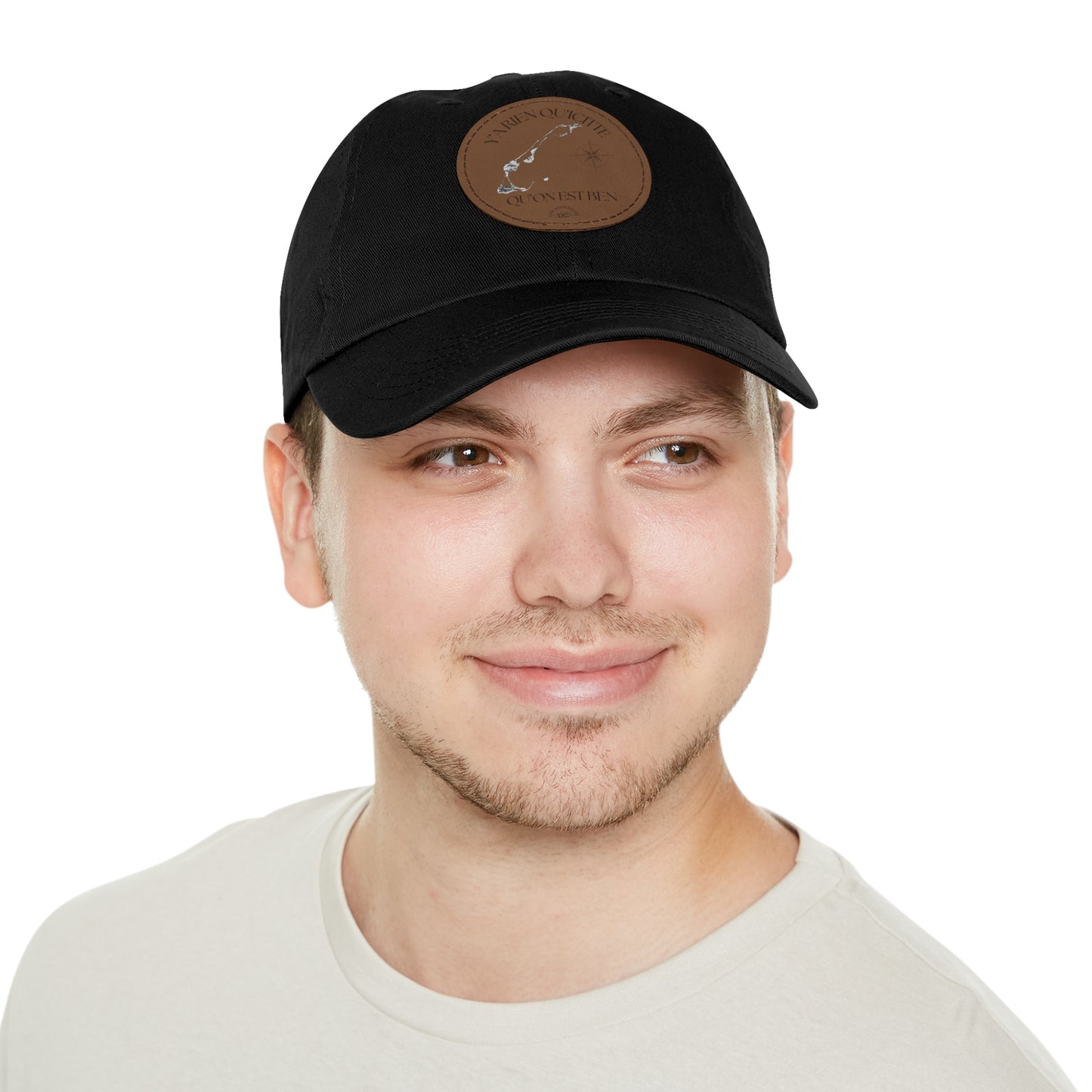 Adventure Dad Hat with Leather Patch - Perfect for Outdoor Enthusiasts - Crée_ation Nature DC