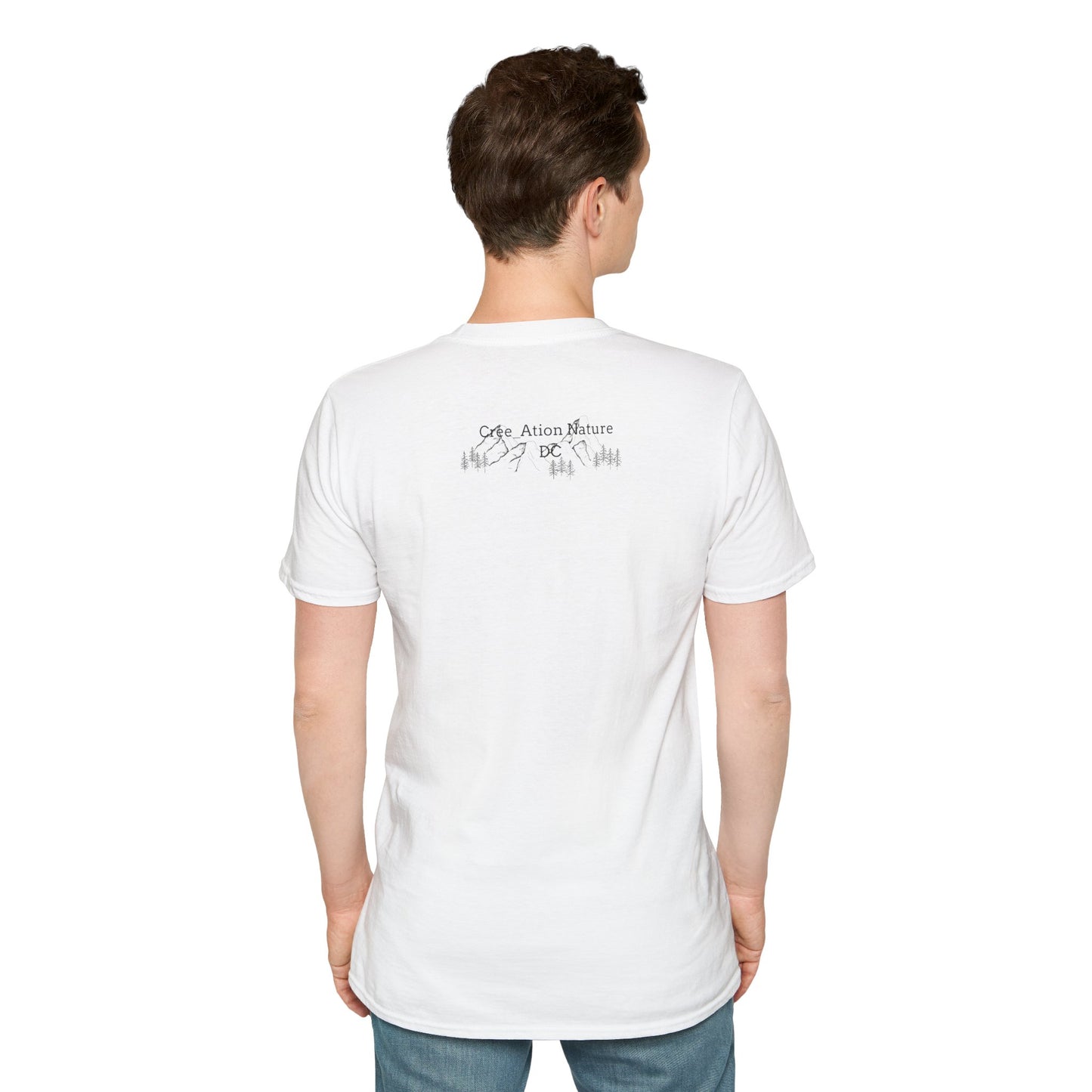 Nature-Inspired Unisex Softstyle T-Shirt - "Ya Rien Qu`Icitte" Design