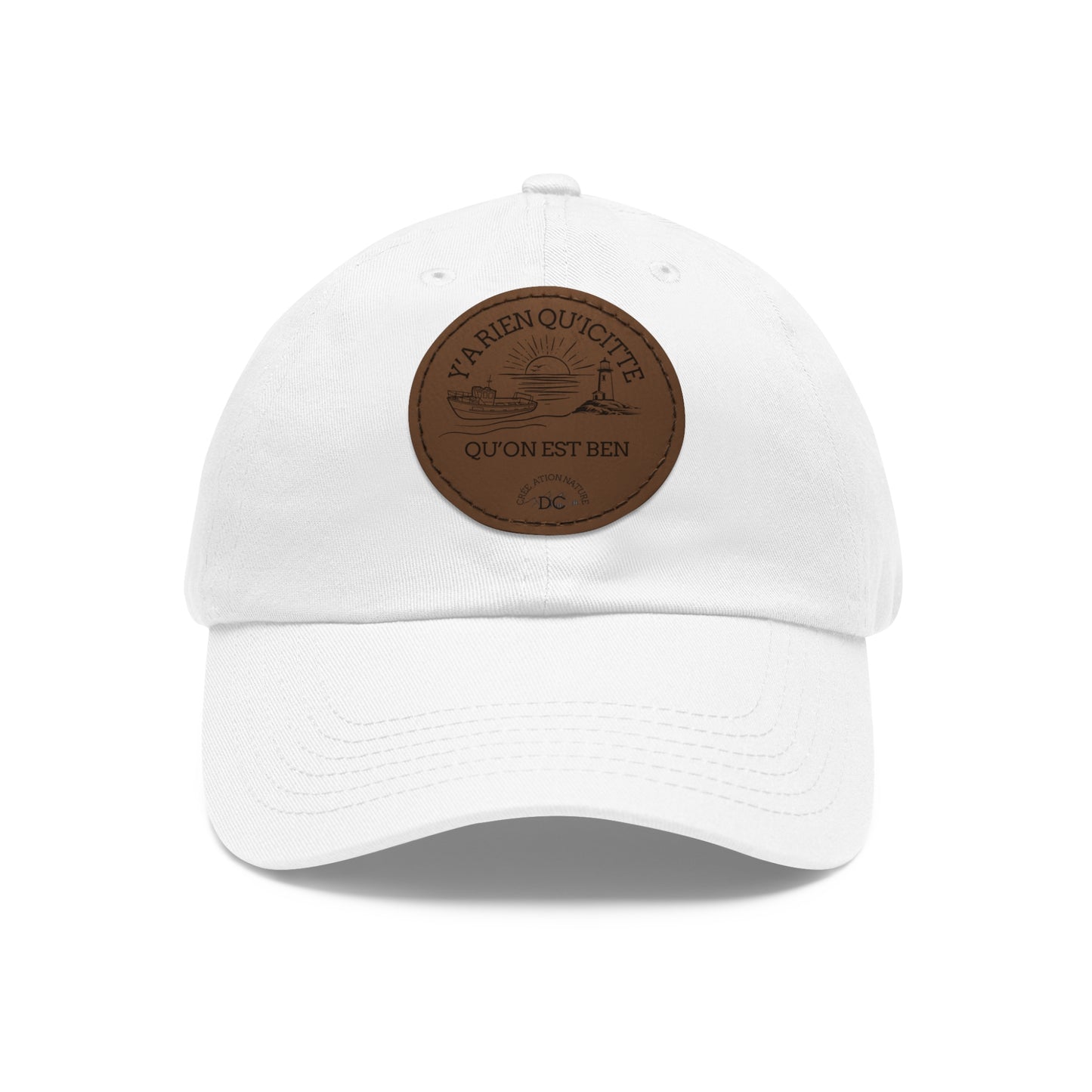 Casual Dad Hat with Leather Patch - Perfect Gift for Dads Crée_ation Nature DC