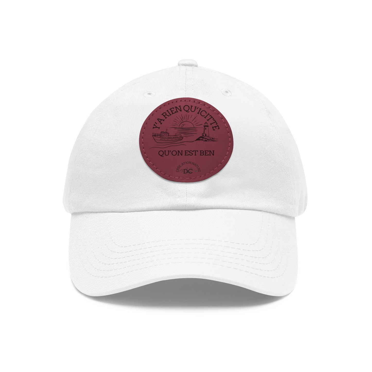Casual Dad Hat with Leather Patch - Perfect Gift for Dads Crée_ation Nature DC