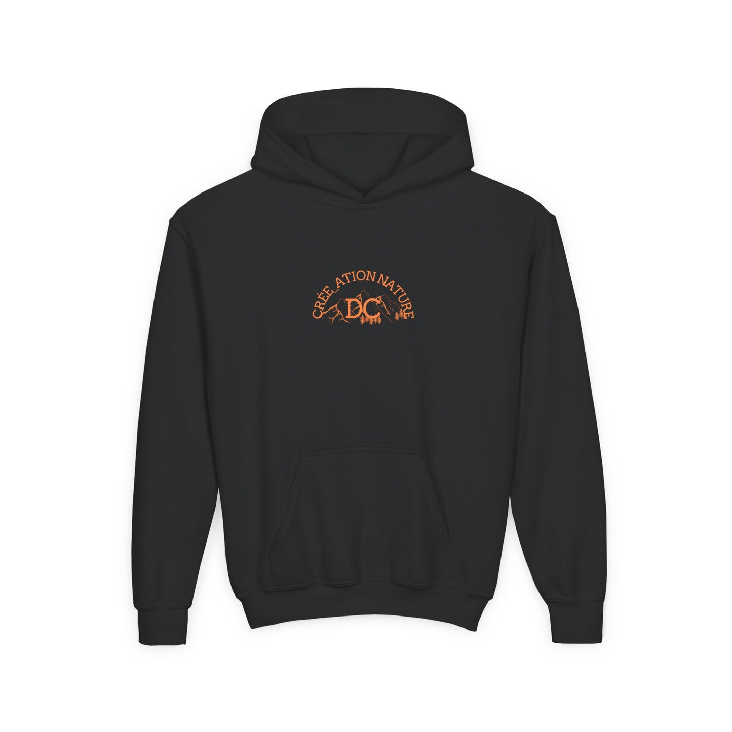 Youth Heavy Blend Hooded Sweatshirt - Nature Inspired Design with Motivational Text