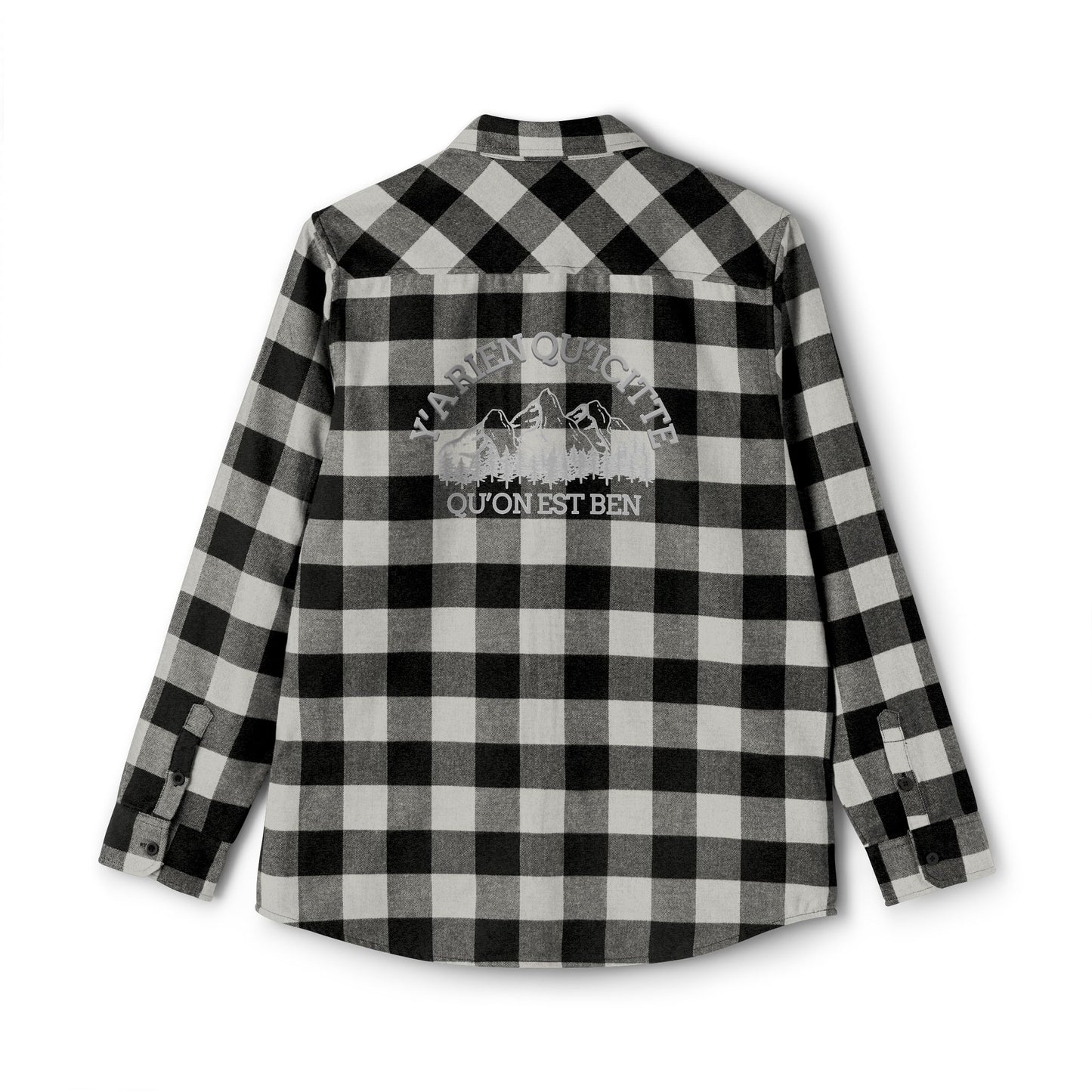 Adventure Ready Unisex Flannel Shirt with Outdoor Print-Crée_ation Nature DC