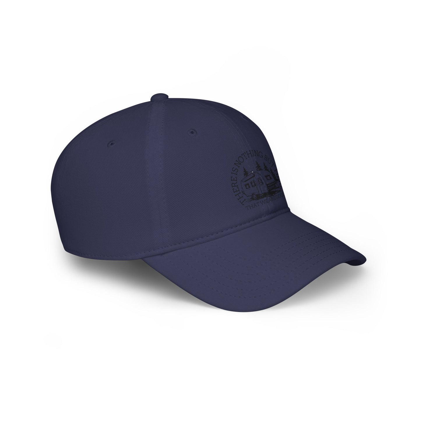 Casquette Adventure Awaits Baseball Cap - ‘There is Nothing But Here’ Red Cap for Outdoor Lovers - Crée_ation Nature DC