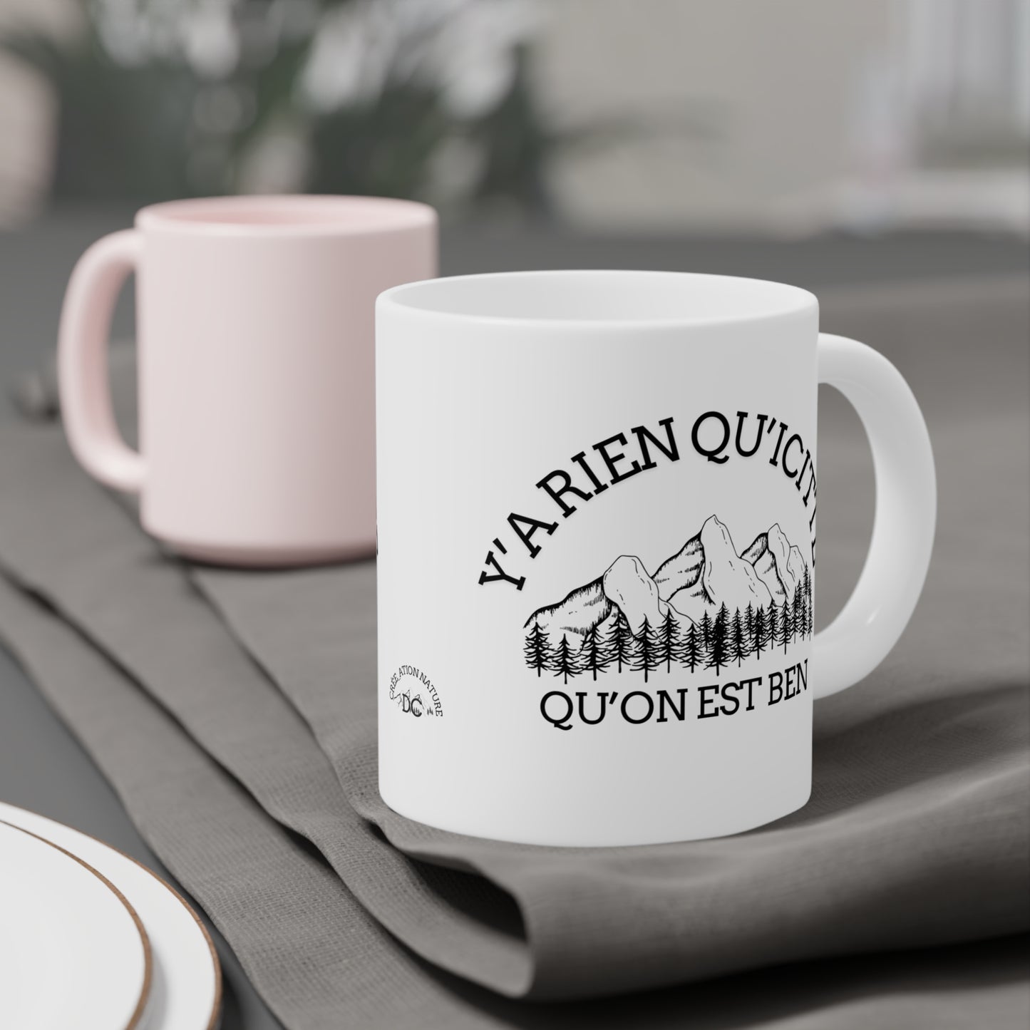 tasse a café montagne , Mountain Vibes Ceramic Mug - 11oz, 15oz, 20oz - Perfect Gift for Nature Lovers- Crée_ation Nature DC