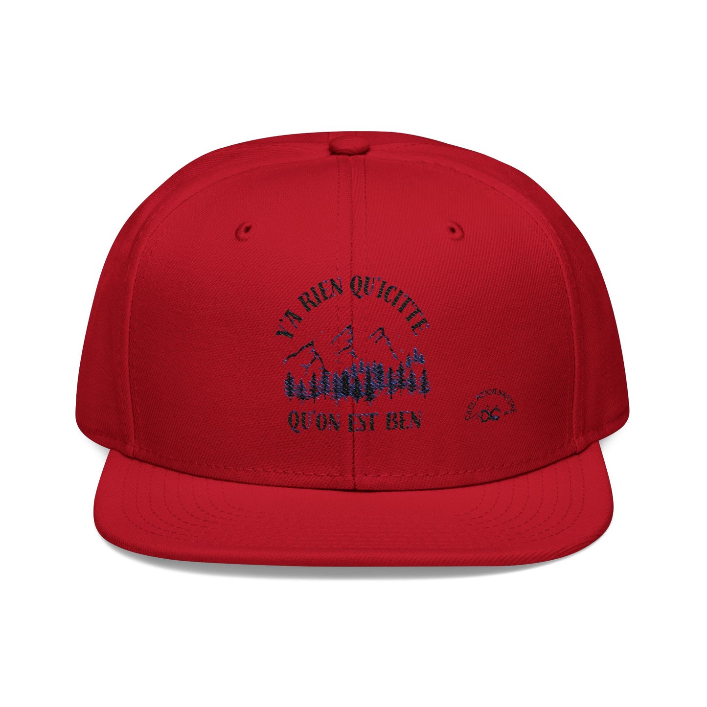 Adventure-Ready Embroidered Snapback Hat - Perfect for Outdoor Enthusiasts-Crée_ation Nature DC