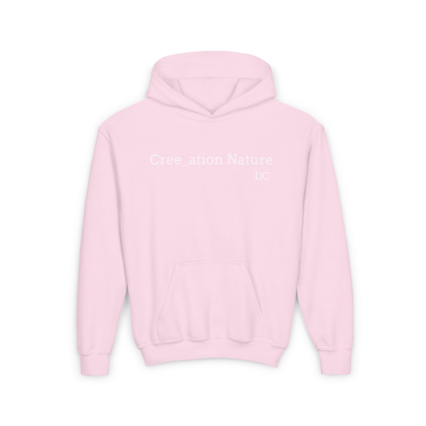 Youth Heavy Blend Hooded Sweatshirt - Cree_ation Nature Moose Design