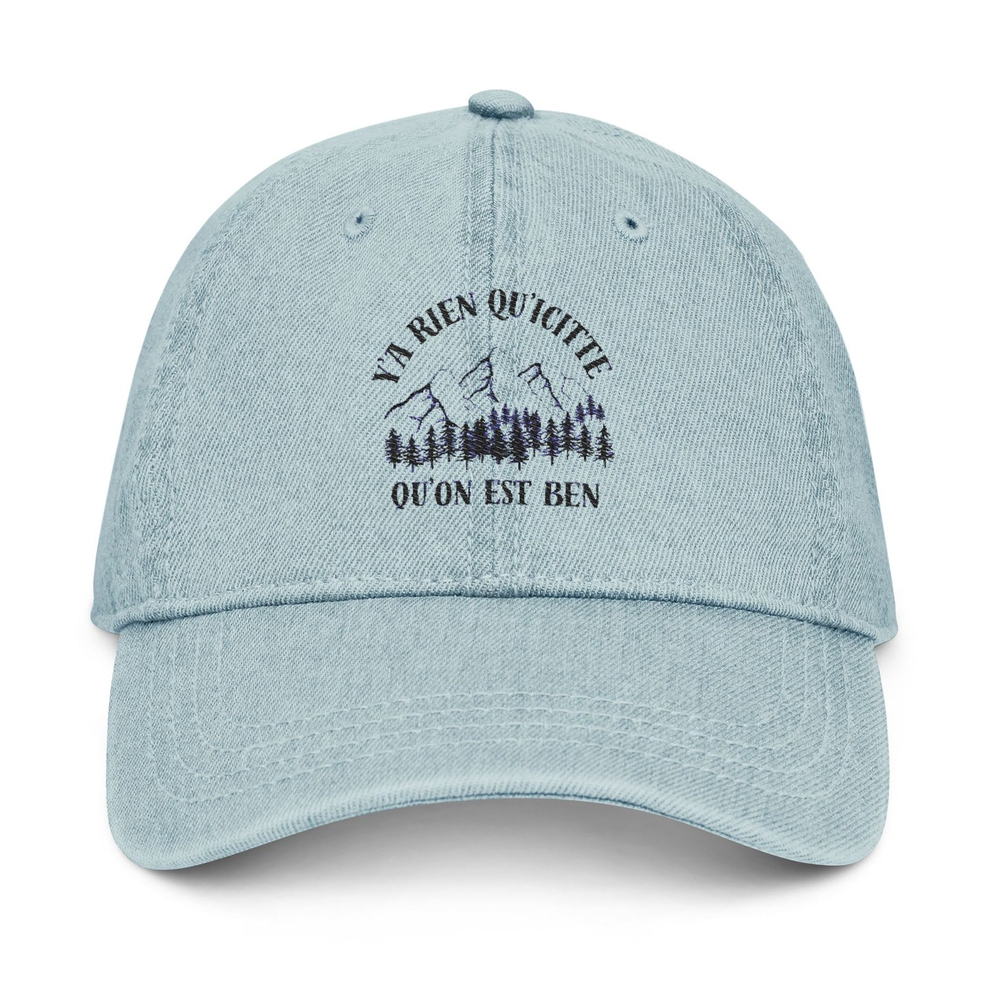 Embroidered Denim Hat - Nature Inspired Design - Crée_ation Nature DC