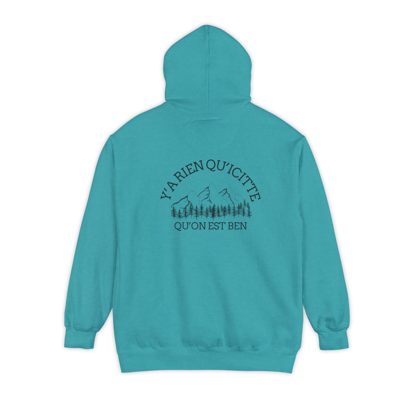 Sweats a capuche Nature-Themed Unisex Garment-Dyed Hoodie with Inspirational Quotes-Crée_ation Nature DC
