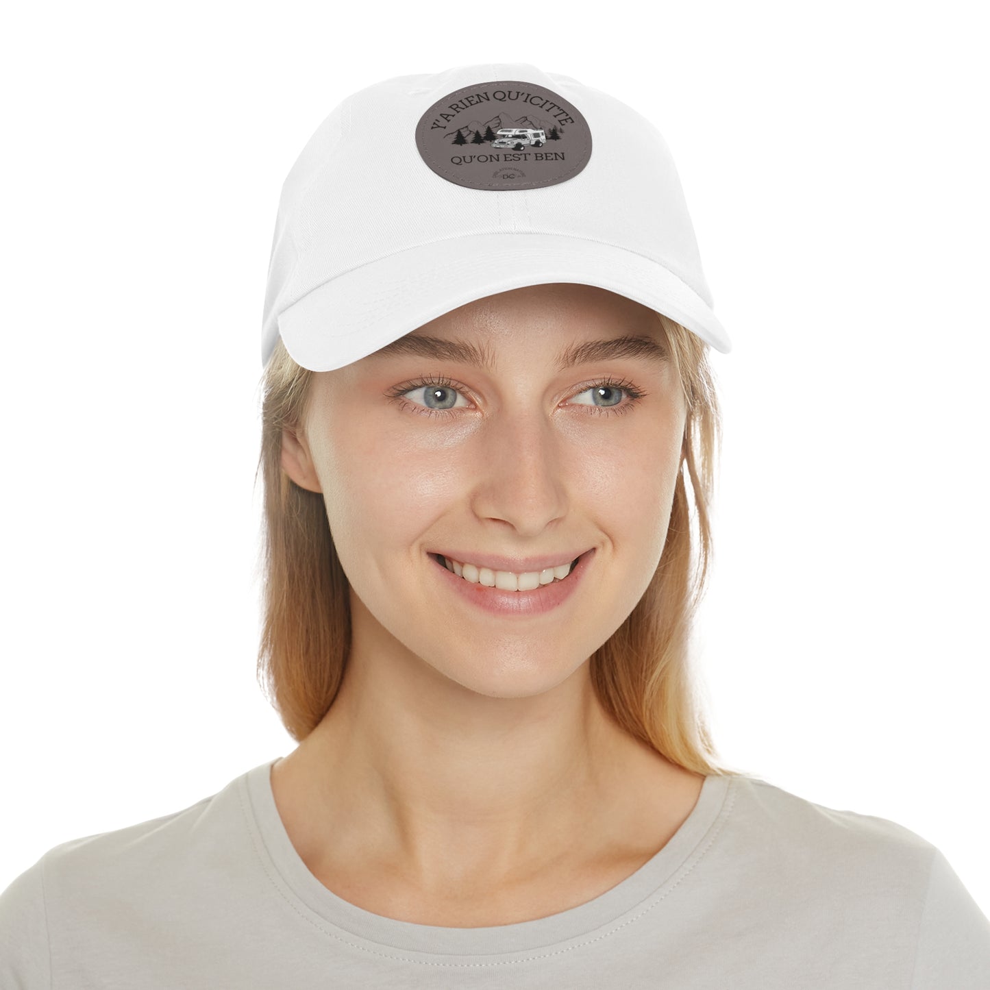Casual Dad Hat with Leather Patch - Perfect Gift for Outdoor Lovers - Crée_ation Nature DC