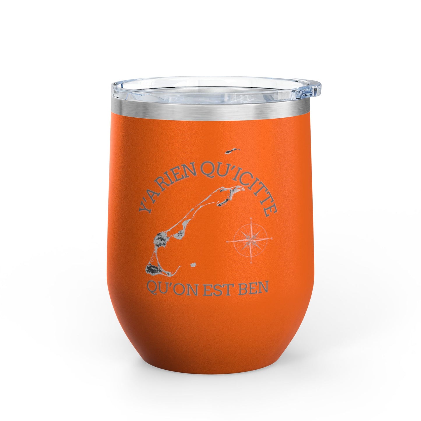 Adventure Awaits Wine Tumbler - 12oz Travel Cup with Motivational Quote Crée_ation Nature DC