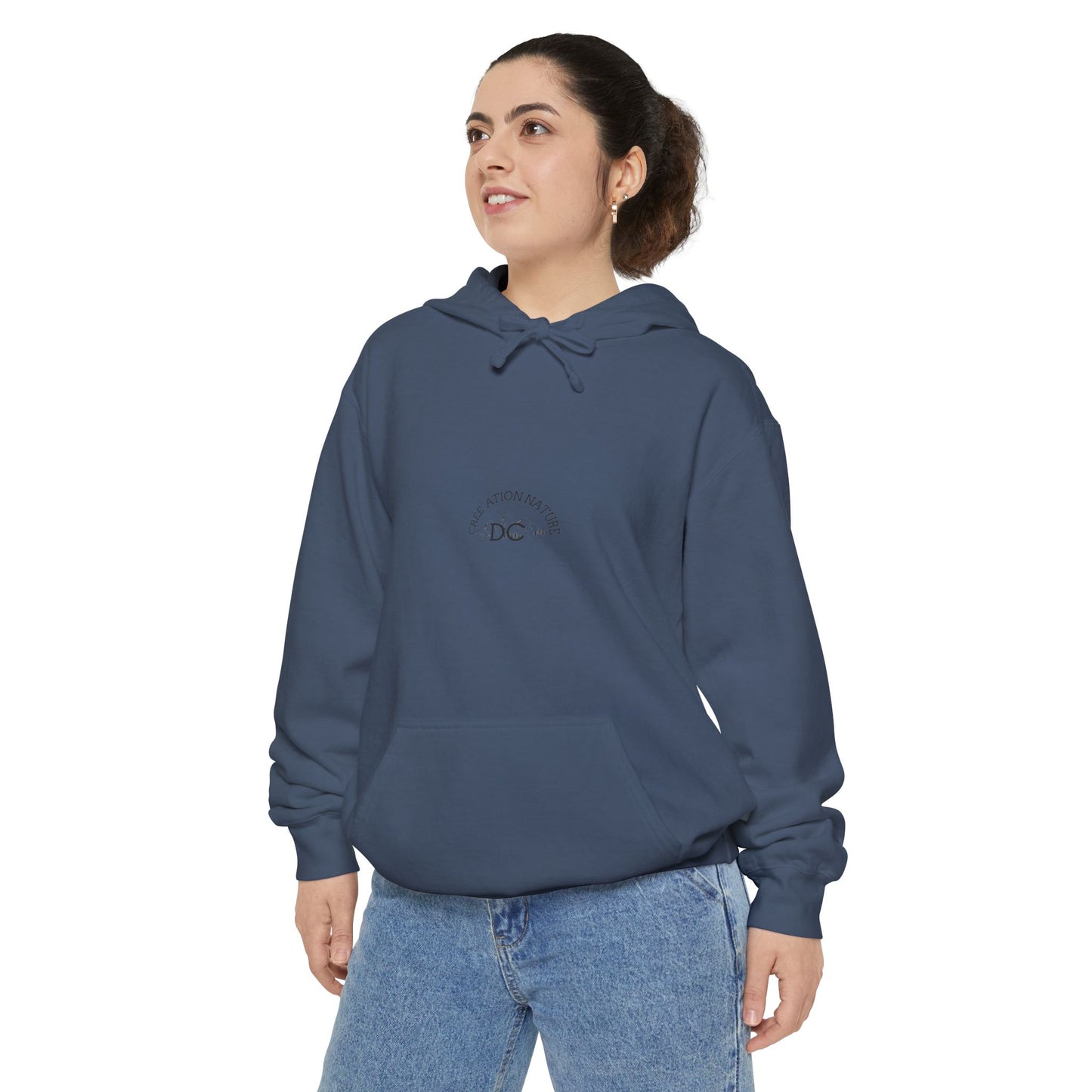 Sweats a capuche Nature-Themed Unisex Garment-Dyed Hoodie with Inspirational Quotes-Crée_ation Nature DC
