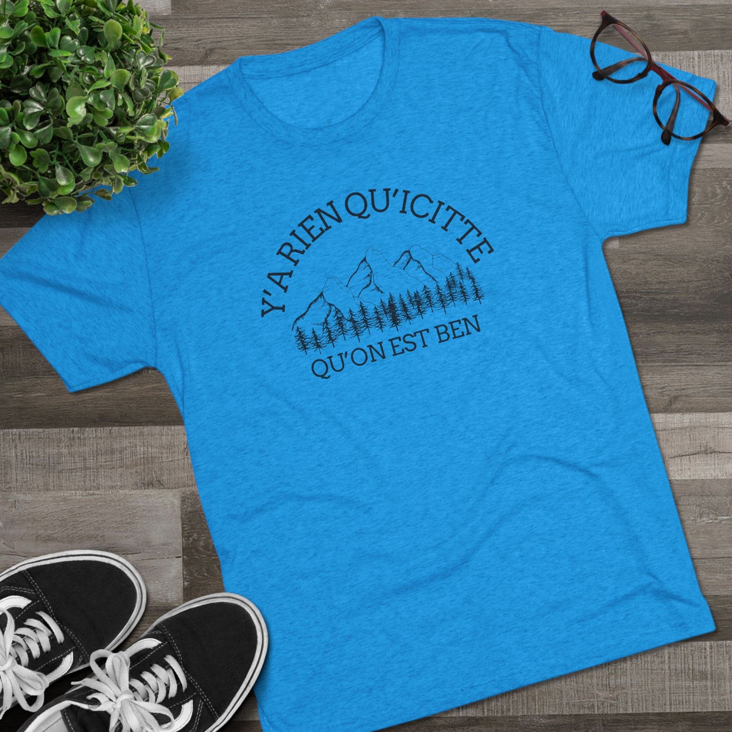 Unisex Tri-Blend Crew Tee - Nature Quote Graphic T-Shirt for Outdoor Enthusiasts - Crée_ation Nature DC
