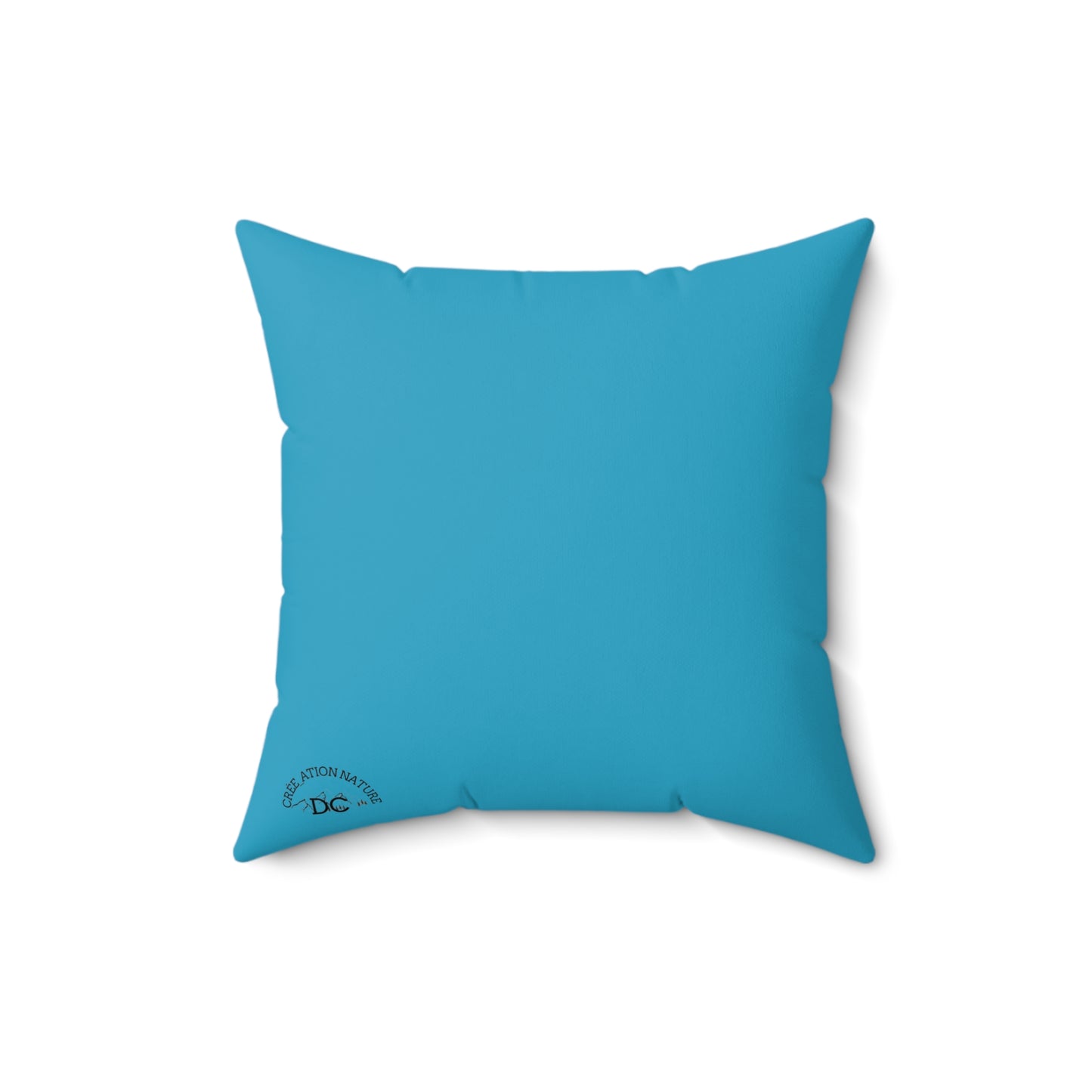 Mountain Vibe Pillow - Y'ARien Qu'icitte Qu'on Est Ben - Cozy Decor coussin bois - Crée_ation Nature DC