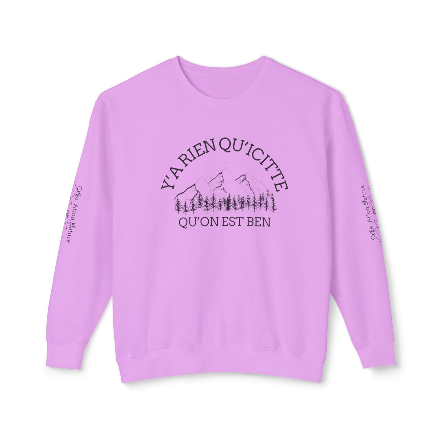 Unisex Lightweight Crewneck Sweatshirt - Crée_ation Nature DC