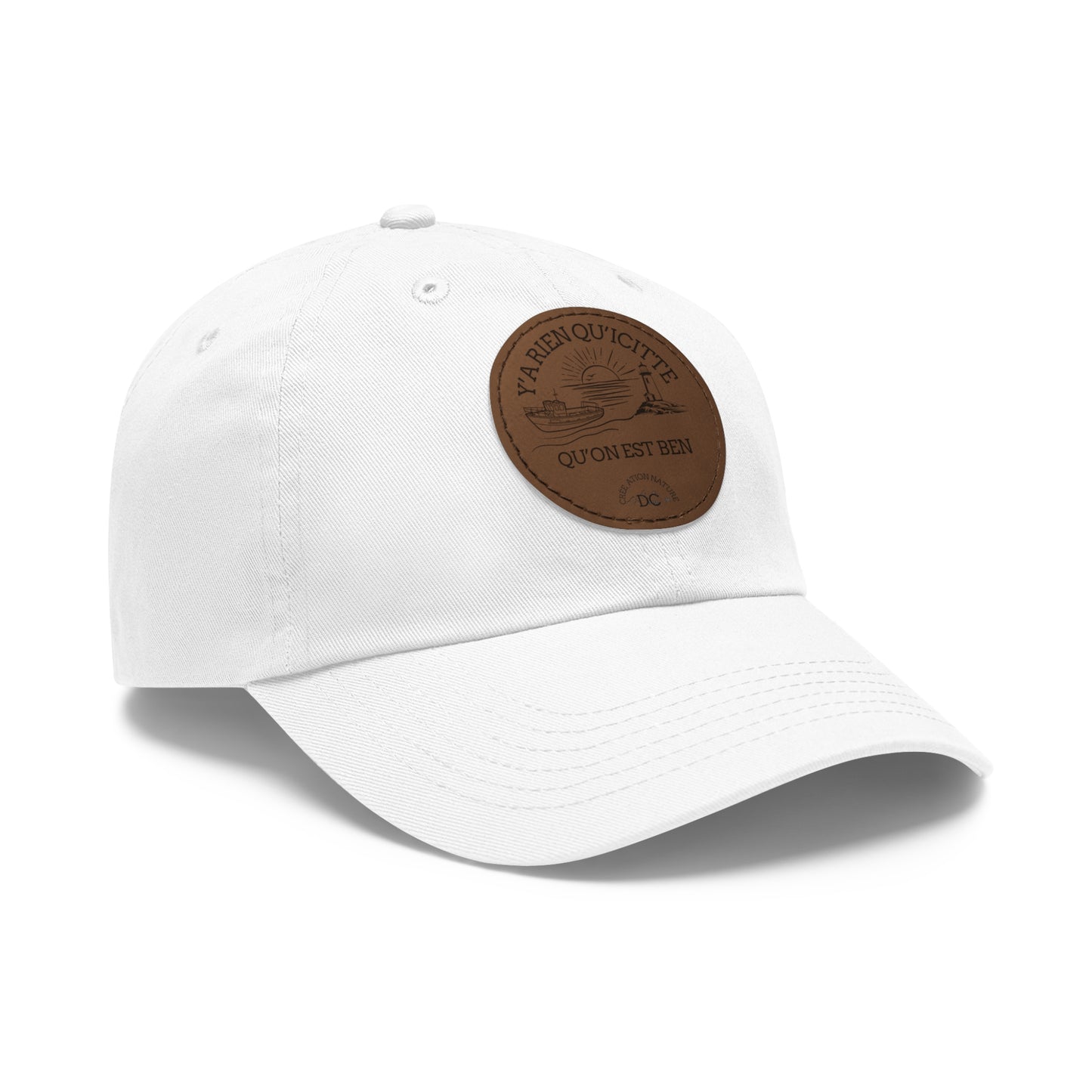 Casual Dad Hat with Leather Patch - Perfect Gift for Dads Crée_ation Nature DC