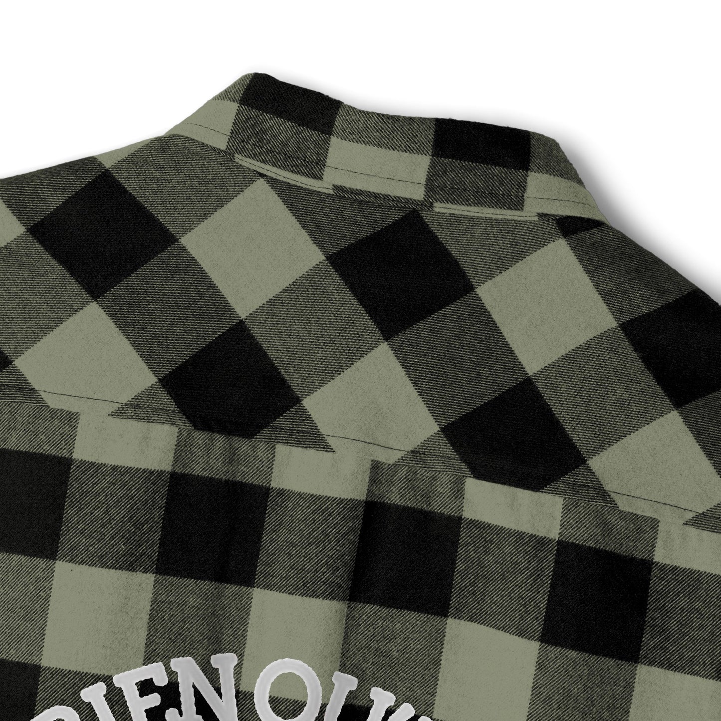 Adventure-Ready Unisex Flannel Shirt - Cozy Plaid with Camping Design