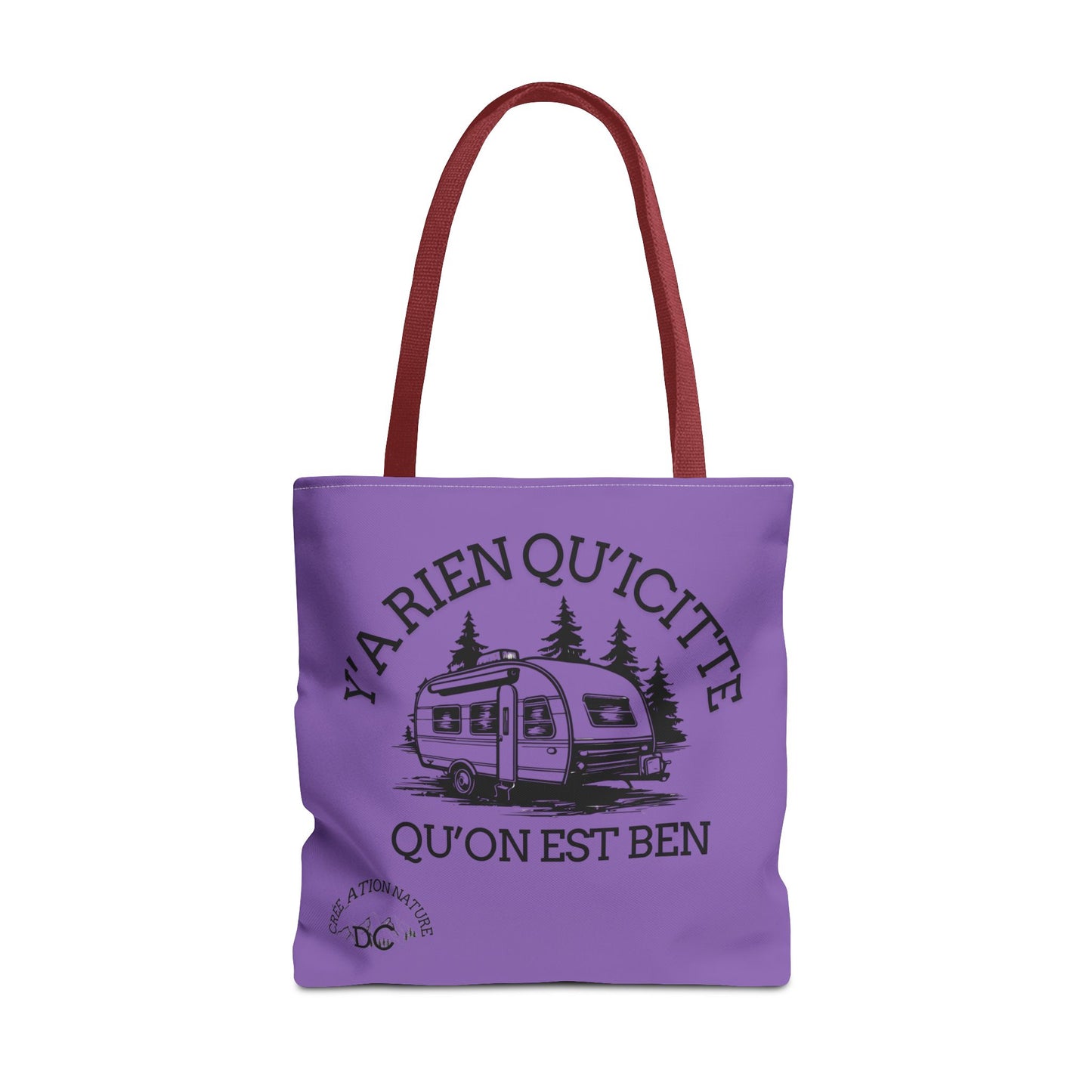 sac fourre-tout - "Y'a Rien Qu'icitte Qu'on Est Ben" Adventure Design - Crée_Ation Nature DC