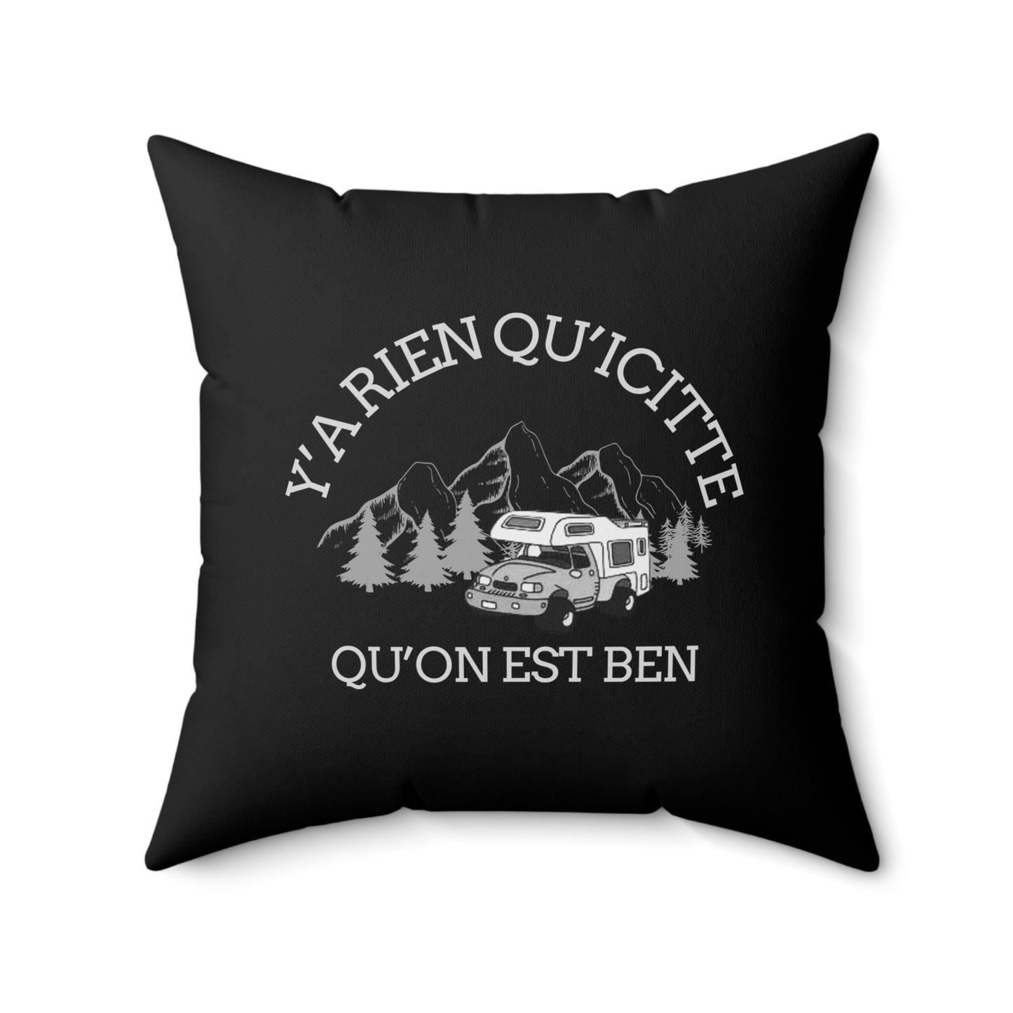 Adventure Quote Square Pillow - Cozy Home Decor for Travel Lovers - Crée_ation Nature DC