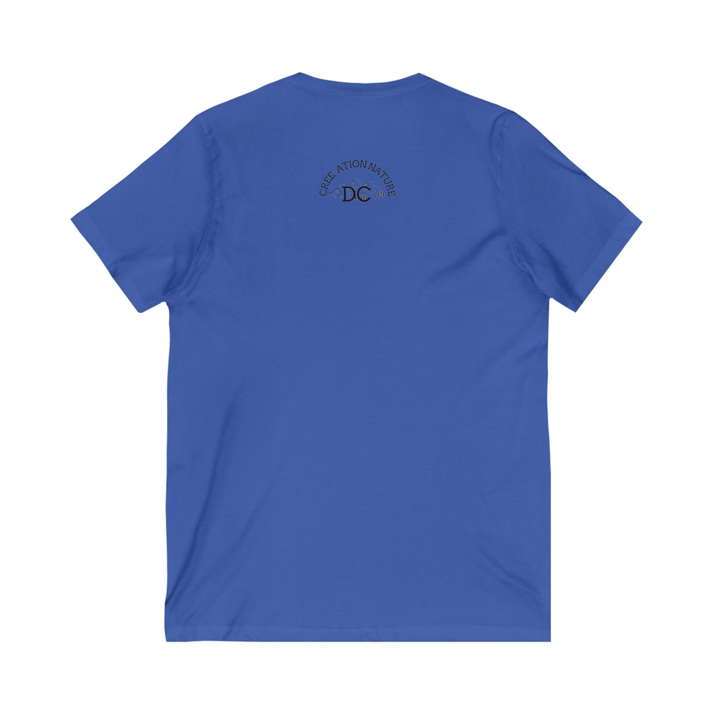 t-shirt unisexe en jersey à col en VAdventure Spirit Unisex V-Neck Tee -Crée_Ation Nature DC