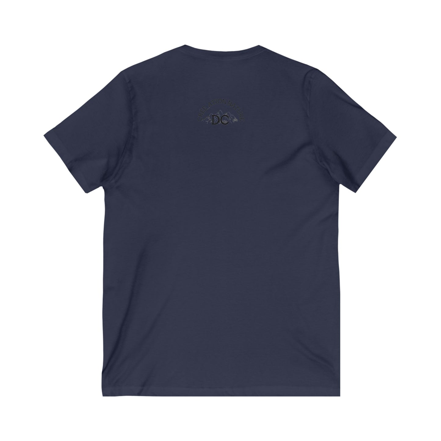 t-shirt unisexe en jersey à col en VAdventure Spirit Unisex V-Neck Tee -Crée_Ation Nature DC