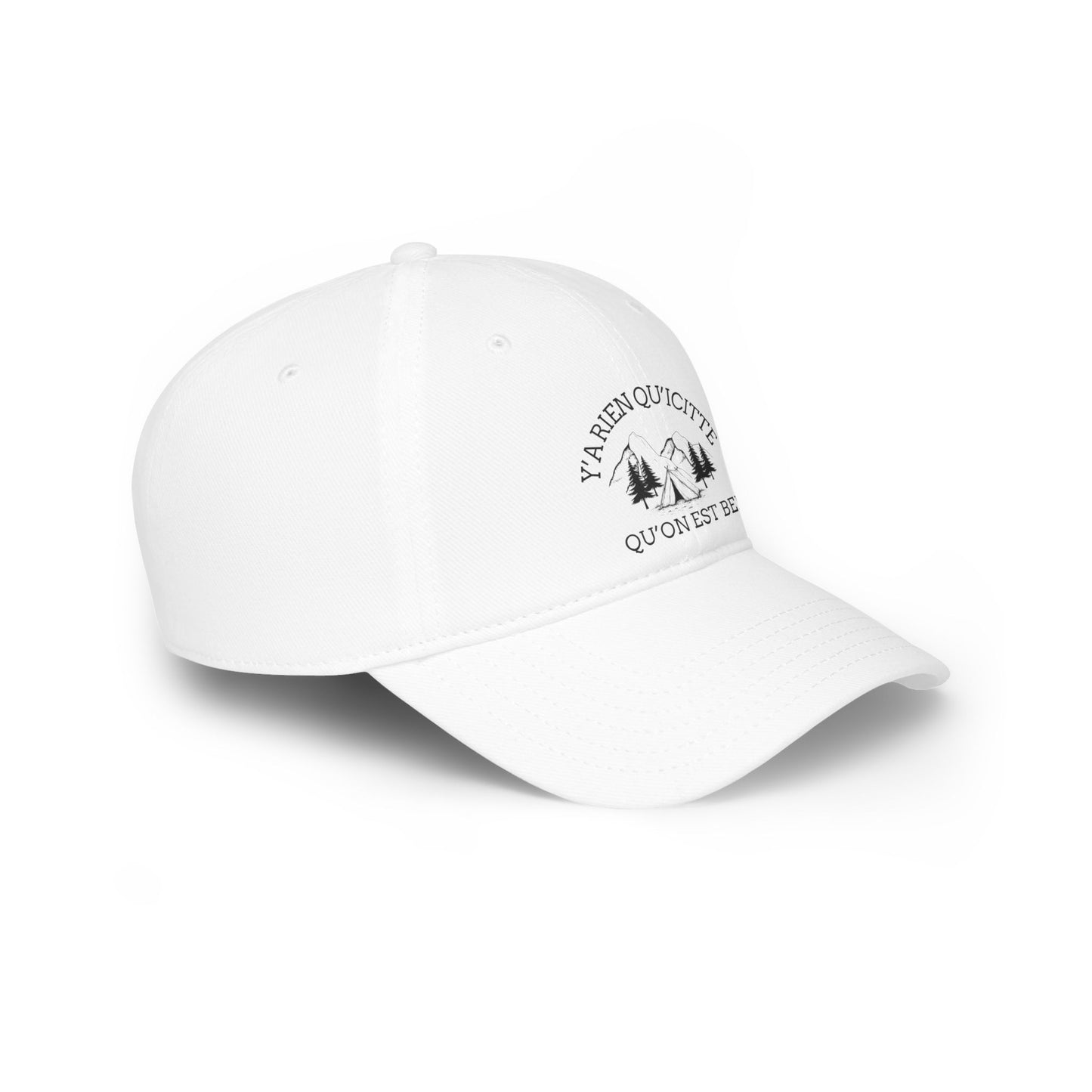 Adventure-Ready Low Profile Baseball Cap with Inspirational Quote-Crée_ation Nature DC