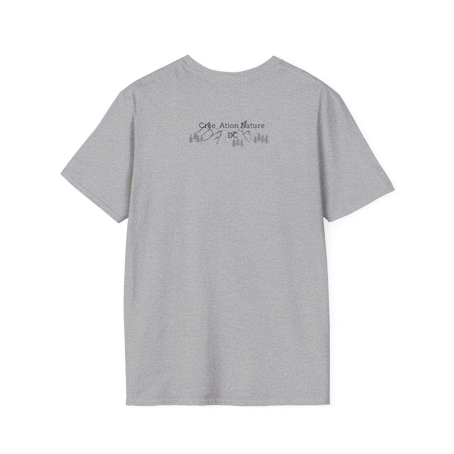 Nature-Inspired Unisex Softstyle T-Shirt - "Ya Rien Qu`Icitte" Design