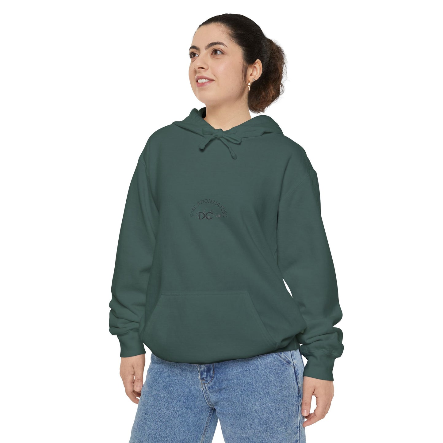Sweats a capuche Nature-Themed Unisex Garment-Dyed Hoodie with Inspirational Quotes-Crée_ation Nature DC