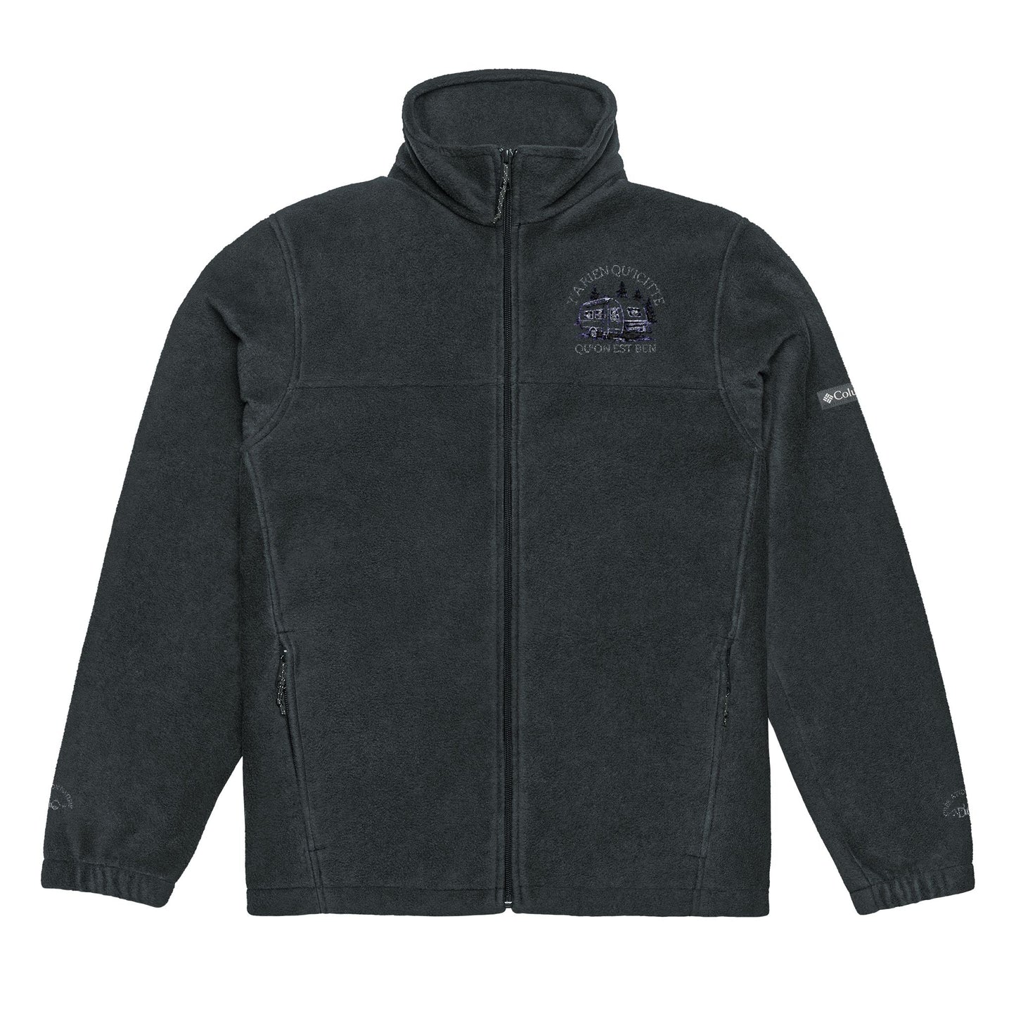Unisex Columbia Embroidered Fleece Jacket - Cozy Warmth for Outdoors & Everyday Wear