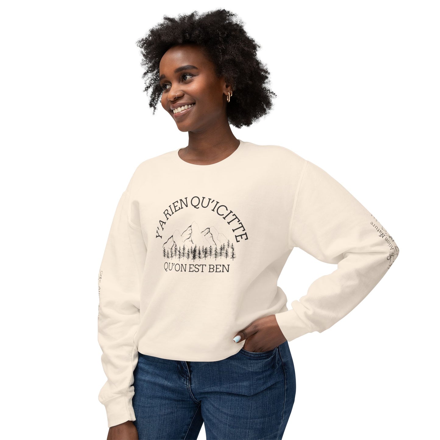 Unisex Lightweight Crewneck Sweatshirt  -  Crée_ation Nature DC