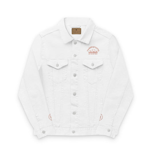 veste en jean unisexe polyvalente - Stylish White Outerwear for All Occasions