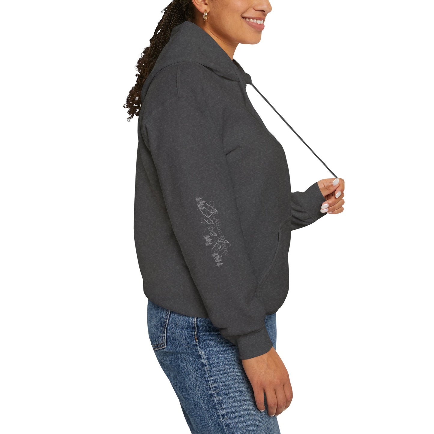 Sweats à capuche Unisex Heavy Blend™ Hooded Sweatshirt - Cozy Adventure Vibes with Motivational Quote-Crée_ation Nature DC