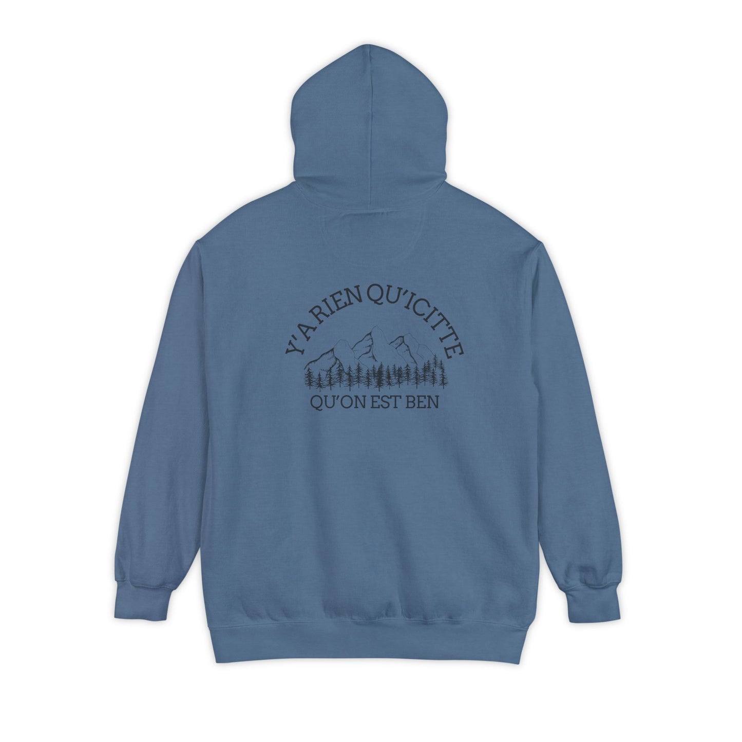Sweats a capuche Nature-Themed Unisex Garment-Dyed Hoodie with Inspirational Quotes-Crée_ation Nature DC