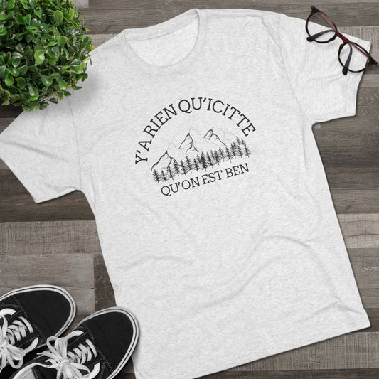 Unisex Tri-Blend Crew Tee - Nature Quote Graphic T-Shirt for Outdoor Enthusiasts - Crée_ation Nature DC