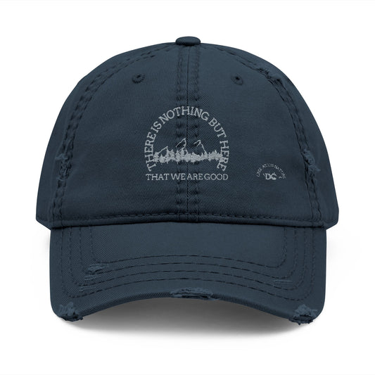 Vintage Distressed Dad Hat with Embroidery | Casual Style for Everyday Wear - Crée_ation Ation Nature DC