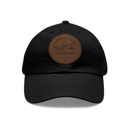 Casual Dad Hat with Leather Patch - Perfect Gift for Dads Crée_ation Nature DC