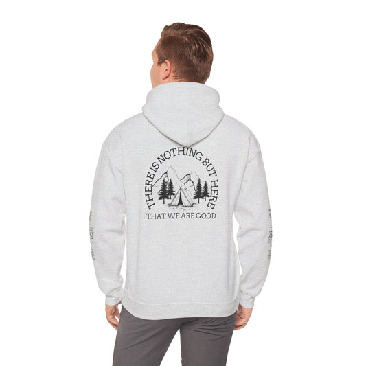 hoodie tente Nature-Inspired Unisex Hoodie with Inspirational Quote