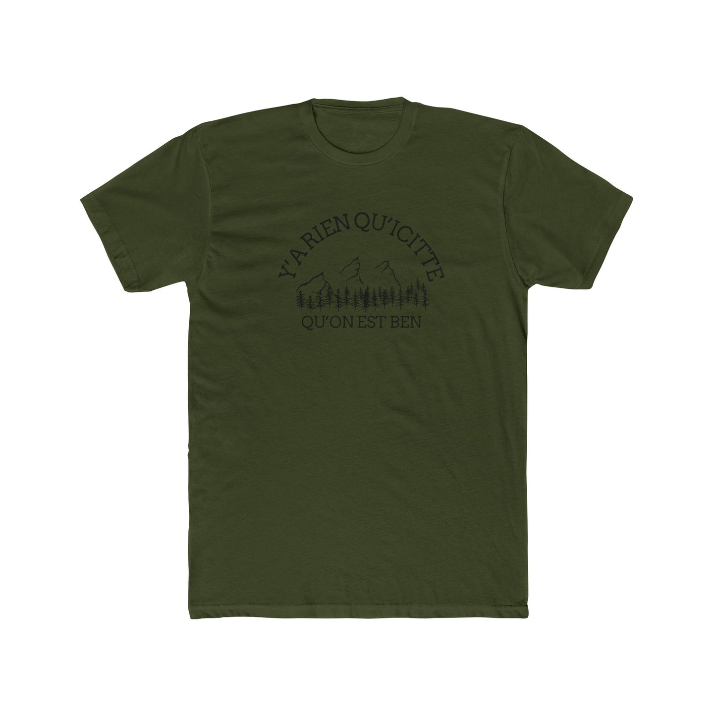 Unisex Cotton Crew Tee - Alpine Adventure Quote Tee - Crée_ation Nature DC