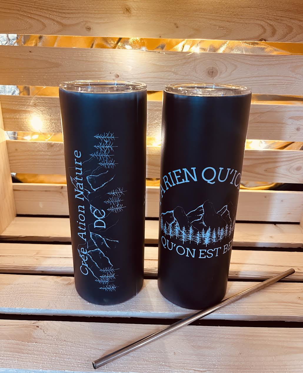 Bouteille isolée, Glow and the Dark  