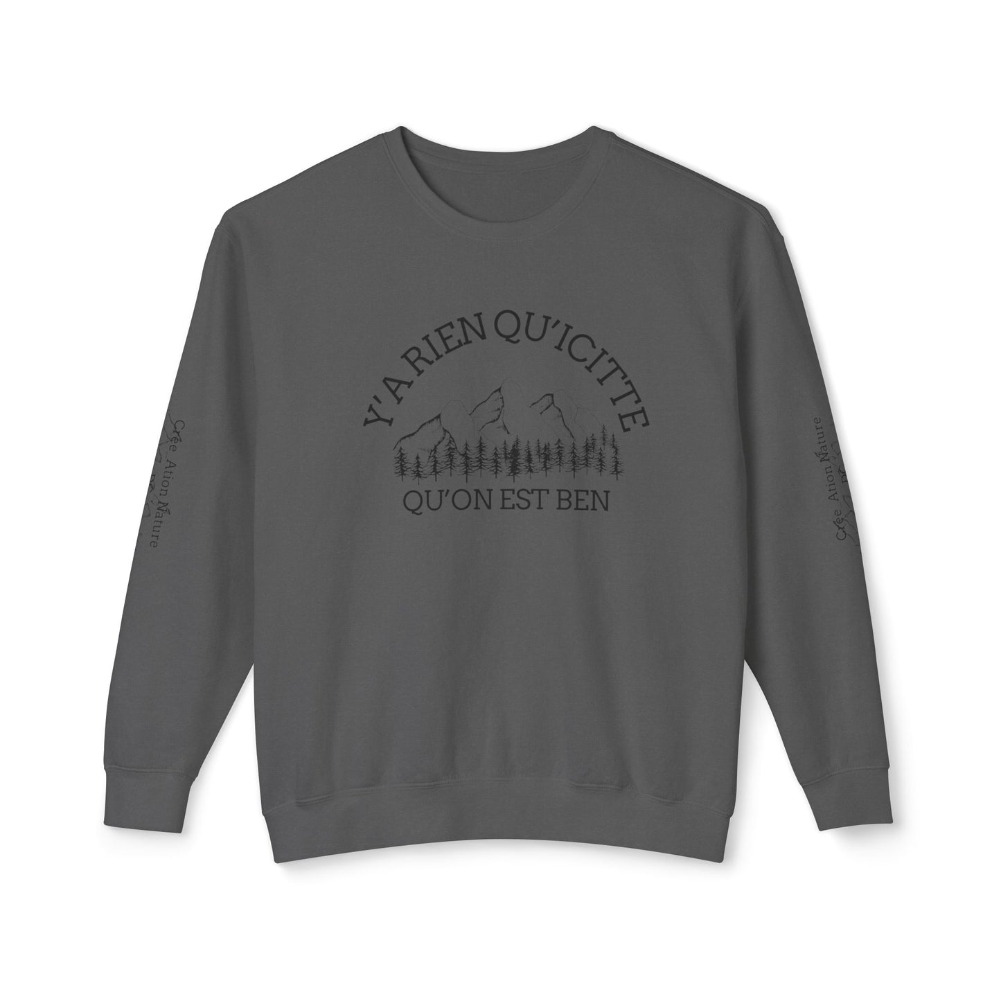 Unisex Lightweight Crewneck Sweatshirt  -  Crée_ation Nature DC