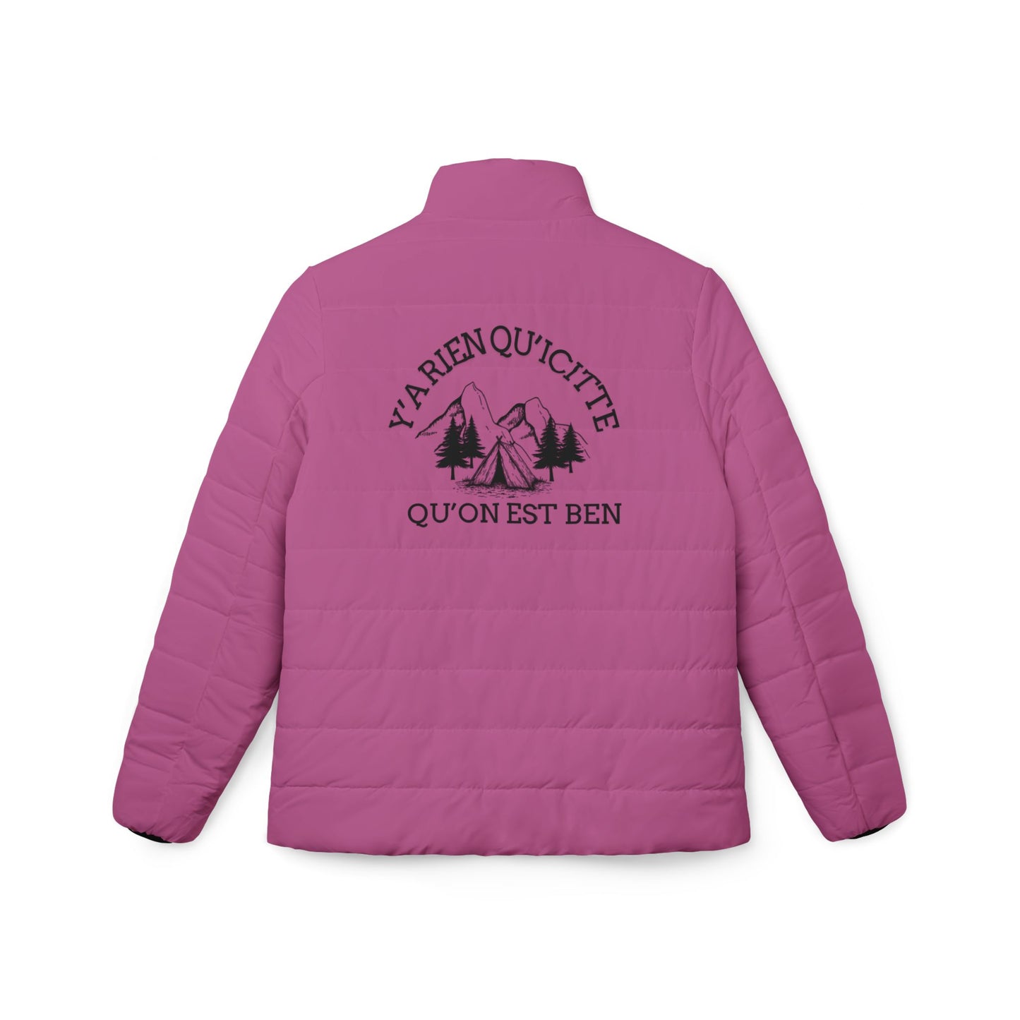 Women’s Cozy Puffer Jacket with Outdoor Adventure Design- Crée_ation Nature DC