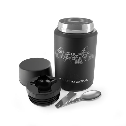 Thermos en Acier inoxydable à double paroi  - Outdoor Adventure Thermos with Mountain Design