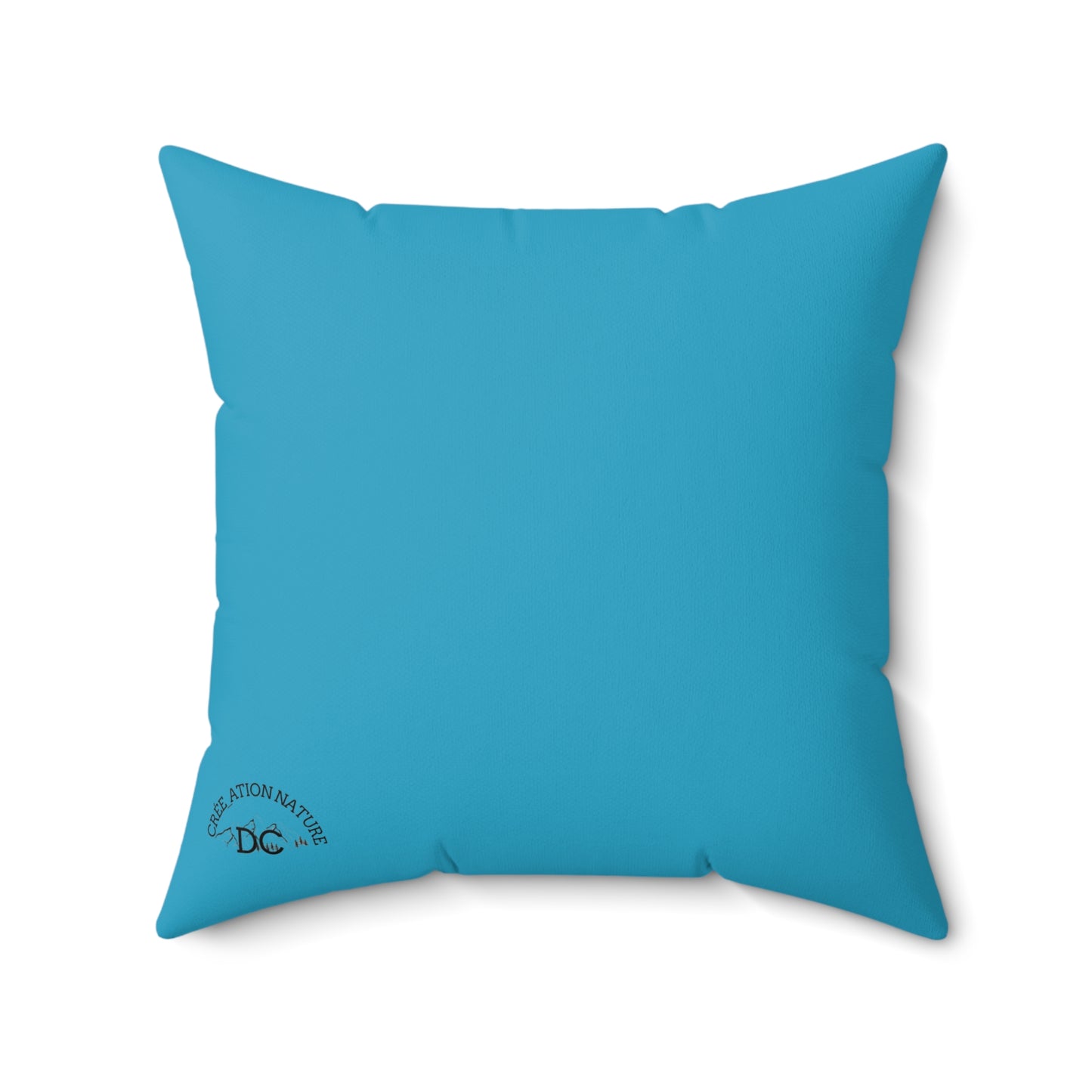 Adventure-Themed Square Pillow | "There Is Nothing But Here That We Are Good" Design-Crée_Ation Nature DC
