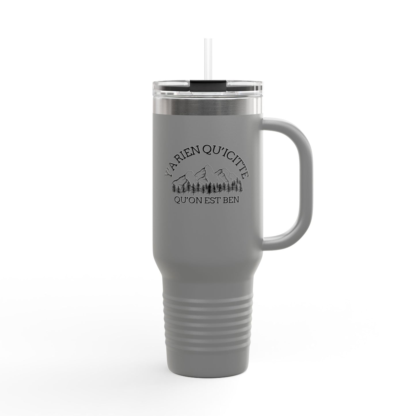40oz Insulated Travel Mug with Bear Paw Design - Perfect for Camping and Outdoor Adventures Crée_ation Nature DC