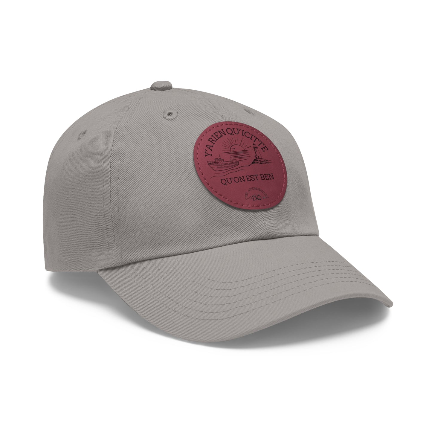 Casual Dad Hat with Leather Patch - Perfect Gift for Dads Crée_ation Nature DC