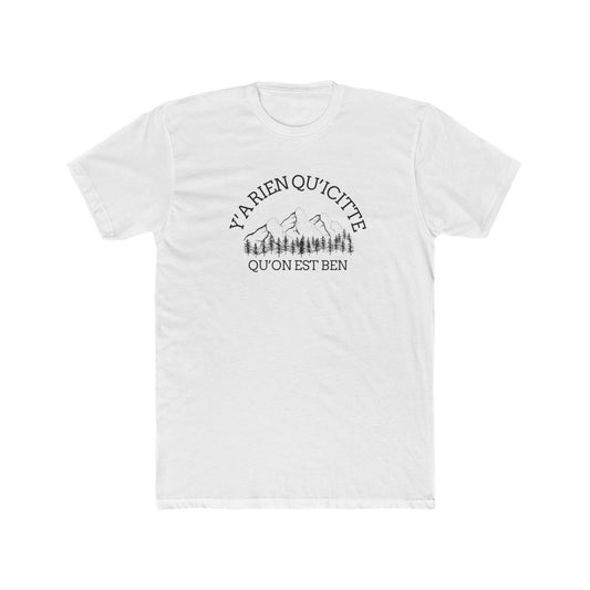 Unisex Cotton Crew Tee - Alpine Adventure Quote Tee - Crée_ation Nature DC