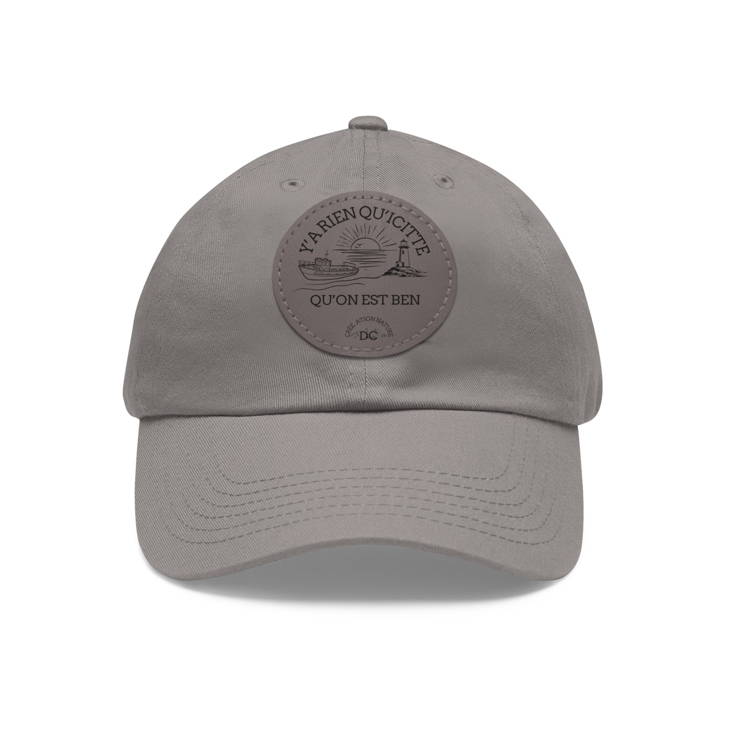 Casual Dad Hat with Leather Patch - Perfect Gift for Dads Crée_ation Nature DC