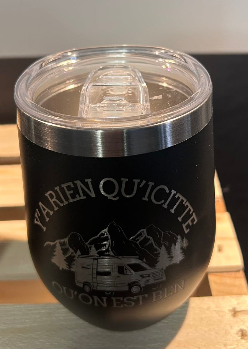 NOUVEAU ! Tasse isolée gravé au laser Vanlife 