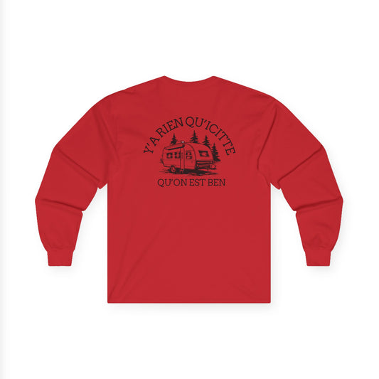 Unisex Long Sleeve Tee - RV Adventure Graphic Shirt for Nature Lovers -Crée_ation Nature DC