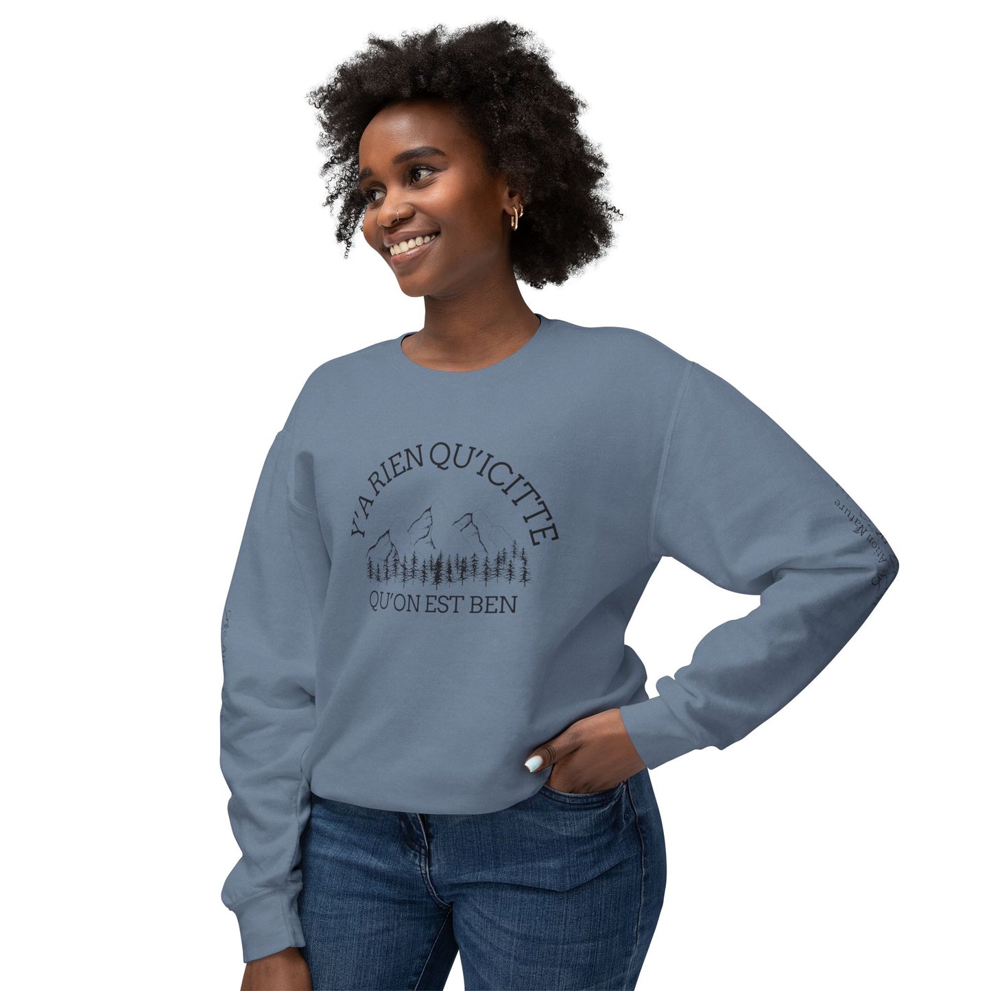 Unisex Lightweight Crewneck Sweatshirt  -  Crée_ation Nature DC