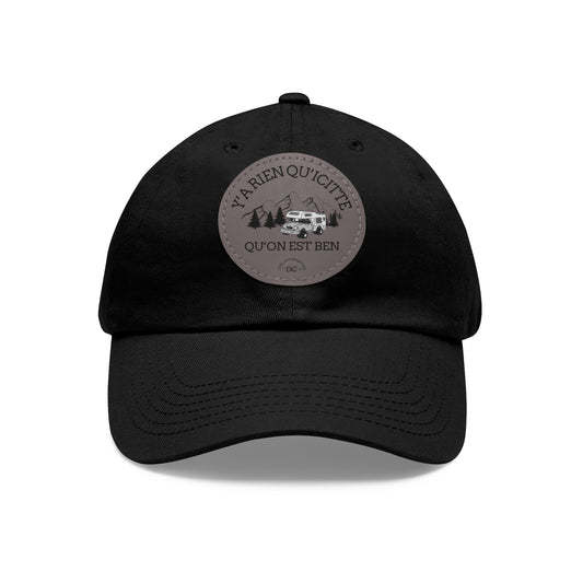 Casual Dad Hat with Leather Patch - Perfect Gift for Outdoor Lovers - Crée_ation Nature DC
